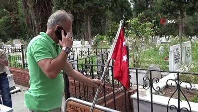 kimlik tespiti -   Samsun'da hırsız şehitlikteki bayrağı çaldı Videosu