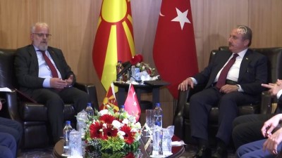 mustesna - ANTALYA - TBMM Başkanı Şentop, Kuzey Makedonya Meclis Başkanı Caferi ile görüştü Videosu