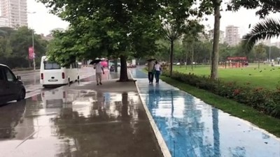 yagmur - İSTANBUL - Caddebostan - Sağanak etkili oldu Videosu