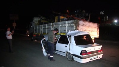 KAHRAMANMARAŞ - Otomobil kamyona çarptı: 1 yaralı