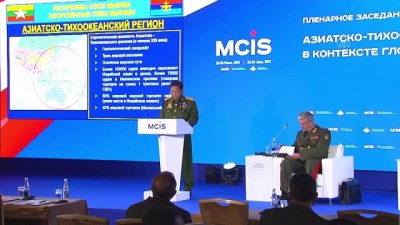 askeri yonetim - MOSKOVA - Myanmar'daki darbenin lideri General Hlaing, Rusya'da Uluslararası Güvenlik Konferansına katıldı Videosu