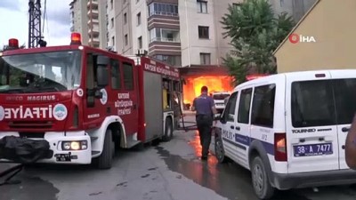 cokme tehlikesi -  Patlamaların yaşandığı yangında 3 otomobil ve 1 iş yeri küle döndü Videosu