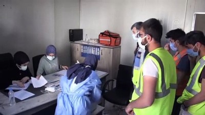 sanayi bolgeleri - BAYBURT - Tünel işçilerine Kovid-19 aşısı yapıldı Videosu