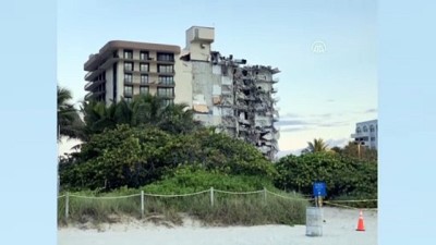 SURFSIDE - Miami'de 12 katlı bina kısmen çöktü