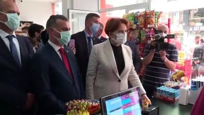 market - TRABZON - İYİ Parti Genel Başkanı Akşener, esnaf ziyaretinde bulundu Videosu