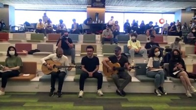 kutuphane -  Bursa’da YKS’ye girecek öğrencilere kütüphanede sürpriz konser Videosu