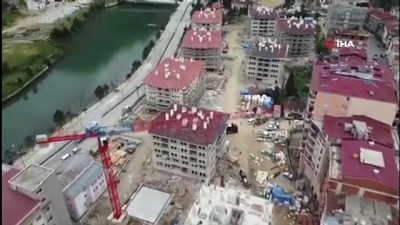 sel afeti -  Doğankent’teki afet konutlarının inşaatı sürüyor Videosu