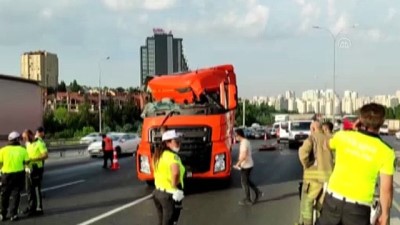 İSTANBUL - Başakşehir'de trafik kazası: 1 yaralı