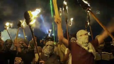 isgal - NABLUS - Filistinlilerin İsrail'in yerleşimci politikalarına karşı yaptıkları 'gece karmaşası' eylemleri devam ediyor Videosu