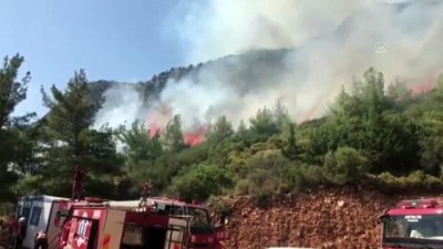 ANTALYA - Kaş ilçesinde orman yangını çıktı (2)