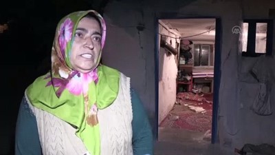 deprem ani - BİNGÖL - Depremde bazı evler hasar gördü Videosu