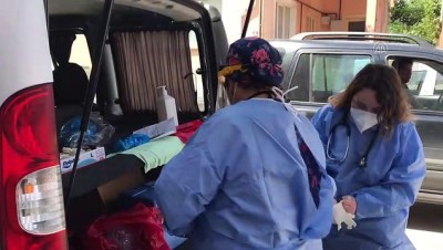 asilama - EDİRNE - Mobil ekipler engellilerin Kovid-19 aşılarını evlerinde yapıyor Videosu