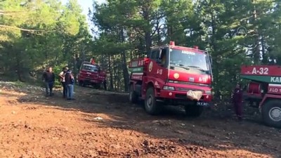 MERSİN - Tarsus'ta çıkan orman yangınına müdahale ediliyor