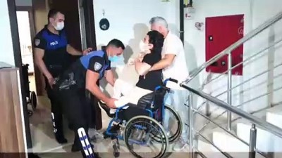 bedensel engelli - ADANA - Engelli şehit çocuğunu YKS'ye gireceği okula polis götürdü Videosu