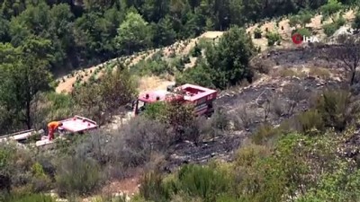 ormanli -  Alanya'da çıkan orman yangını ekiplerin müdahalesiyle söndürüldü Videosu