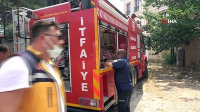 yangin yeri -  Kırklareli’nde metruk binada çıkan yangın itfaiye ekiplerince söndürüldü Videosu