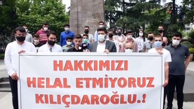 universite sinavi - TRABZON - Üniversite sınavına giren gençler Kılıçdaroğlu'na 1 liralık tazminat davası açtı Videosu