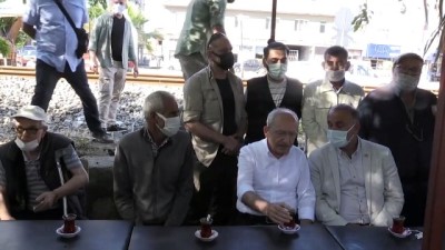 kahvehane - AYDIN - Kılıçdaroğlu, İncirliova'da bir kahvehanede vatandaşlarla bir araya geldi Videosu