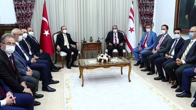 LEFKOŞA - Ticaret Bakanı Muş, KKTC Meclis Başkanı Sennaroğlu ve Başbakan Saner tarafından kabul edildi