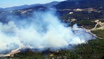 ormanli - ANTALYA - Akseki'de ormanlık alanda çıkan yangına müdahale ediliyor (2) Videosu