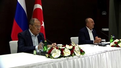 ANTALYA - Çavuşoğlu: '(Suriye) sahada sükunetin devamı için Rusya'yla birlikte çalışmaya devam edeceğiz'