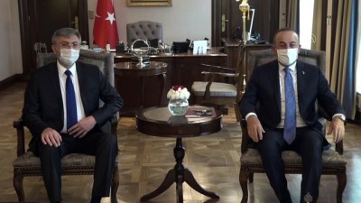 ANKARA - Dışişleri Bakanı Çavuşoğlu, Bulgaristan Hak ve Özgürlükler ​​Hareketi'nin Genel Başkanı ​​Karadayı'yı kabul etti