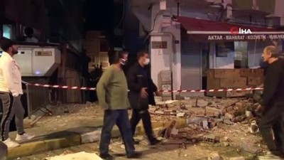 nadan -  Avcılar’da gece yarısı 7 katlı bir binanın iki balkonu çöktü Videosu