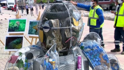 cevre temizligi - BURSA - Dalgıçlar denizde çöp temizliği yaptı Videosu