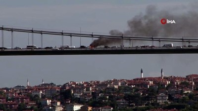  FSM Köprüsünde araç yangını