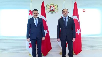 - Gürcistan Başbakanı Garibaşvili’den Cumhurbaşkanı Erdoğan’a teşekkür
- Bakan Pakdemirli, Garibaşvili ile bir araya geldi