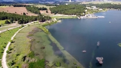 BİLECİK - Drone - Kısıtlamasız ilk cumartesi gününde vatandaşlar parklara ve yeşil alanlara akın etti