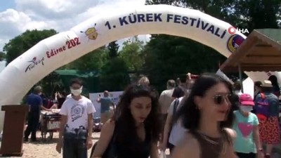 Edirne’de kürek festivali renkli başladı