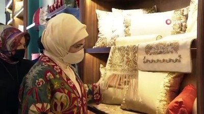 tarihi bina -  Emine Erdoğan, olgunlaşma enstitüsü tarafından kurulan Bohça Mağazası'nı açtı Videosu
