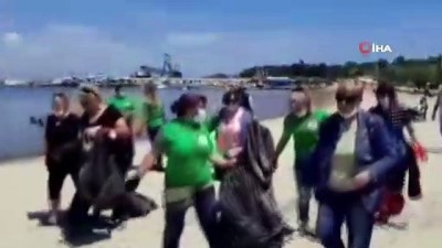 katliam -  Salya kabusuyla çalkalanan Marmara'nın kıyılarında çöp temizliği Videosu