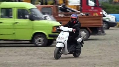  Trabzonlu Ramazan, Kenan Sofuoğlu'nun hediye ettiği motosikletle onun yolunda ilerliyor