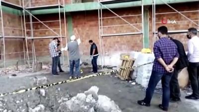cenaze -  İnşaattan düşen işçi hayatını kaybetti Videosu