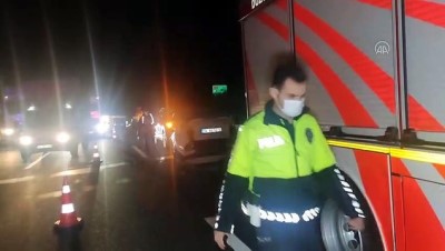 DÜZCE - Anadolu Otoyolu'nda zincirleme trafik kazası