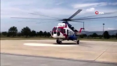  Jandarmadan helikopter destekli trafik denetimi