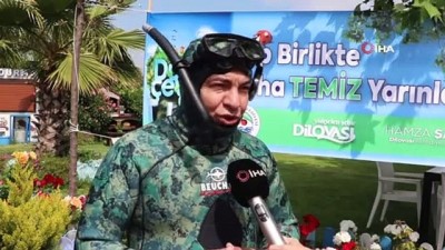 korfez -  Belediye başkanı, dalgıç kıyafeti giyip salya için körfeze daldı Videosu