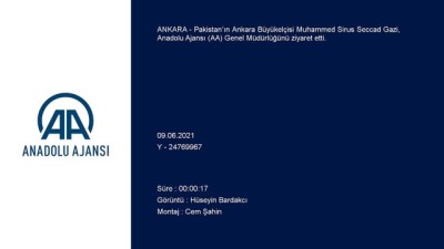 ANKARA - Pakistan'ın Ankara Büyükelçisi Gazi, AA'yı ziyaret etti