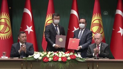 imza toreni - ANKARA - Türkiye-Kırgızistan İşbirliği Anlaşmaları imza töreni (1) Videosu