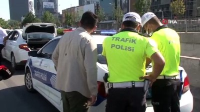 emniyet seridi -  Basın ekspres yolunda polisten çakarlı araç denetimi Videosu