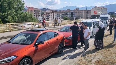  Karabük’te 4 araçlı zincirleme kaza: 2 yaralı