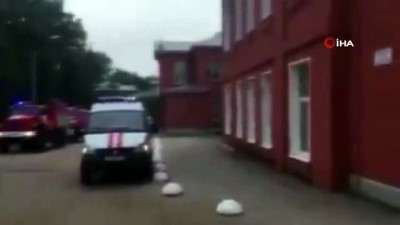 acil servis -  - Rusya'da pandemi hastanesinde yangın: 3 ölü Videosu