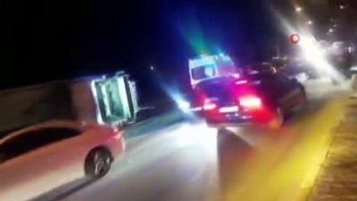 temizlik gorevlisi -  Çöp kamyonu otomobil ile çarpıştı: 3 yaralı Videosu