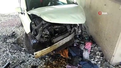  Kadıköy’de aracın çarptığı otomobil köprü duvarına çarptı: 1 yaralı