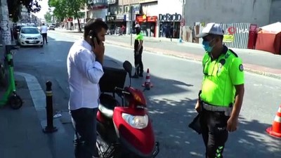  Maltepe'de trafikte motosikletlilere yönelik denetim