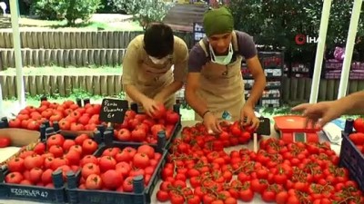 koy pazari -  Üsküdar Kuzguncuk Bostanı'nda 'aracısız' köy pazarı açıldı Videosu