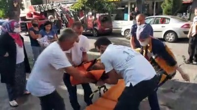 polis araci -  5. kattan düşen kadının hayatını yangın merdiveni kurtardı Videosu