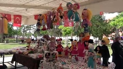 cizgi film -  Kadınlar örgü oyuncaklarla ev ekonomisine katkı sağlıyor Videosu